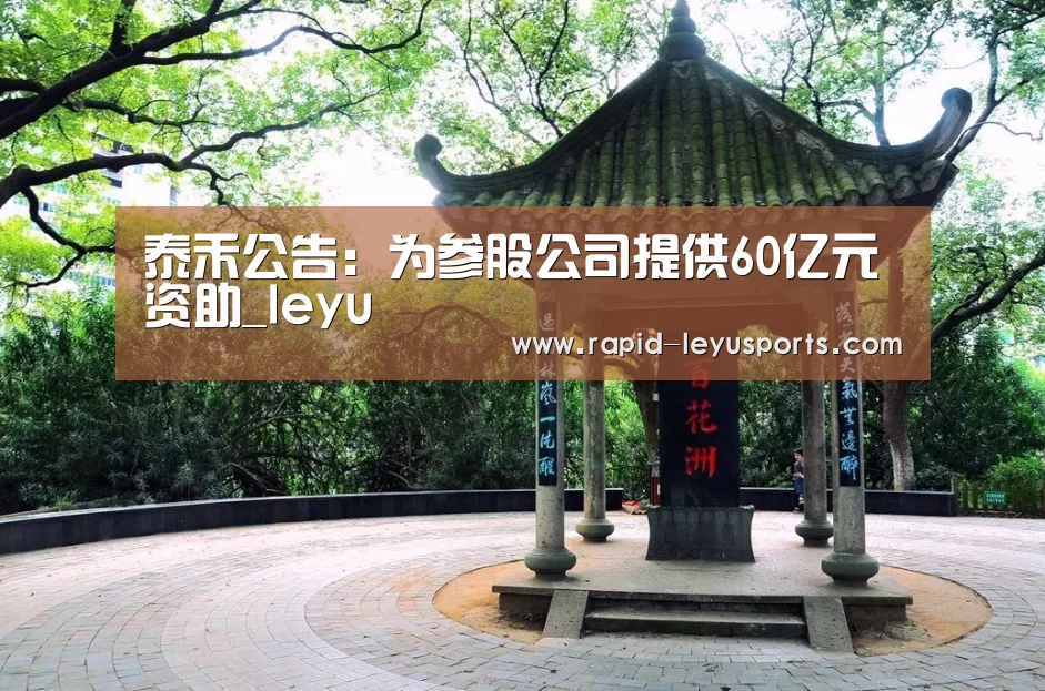 泰禾公告:为参股公司提供60亿元资助_leyu(图3) 乐鱼官网
